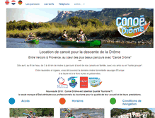 Tablet Screenshot of canoe-drome.com